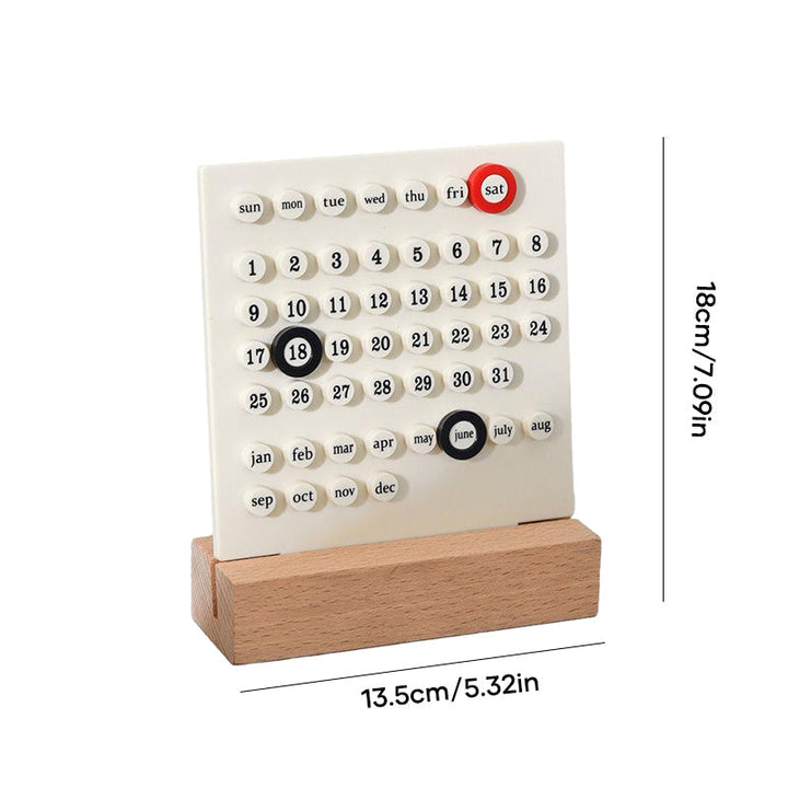 Unique gift: DIY perpetual desk calendar kit made from sustainable birch wood