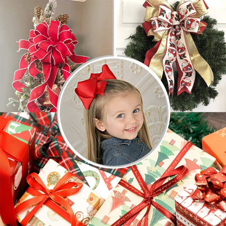 Handheld wooden bow maker for crafting elegant ribbon bows, great for DIY gifting and decor