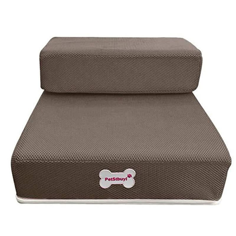 Elderly pet stairs for bed & couch, offering vital joint support & improved mobility for senior dogs.
