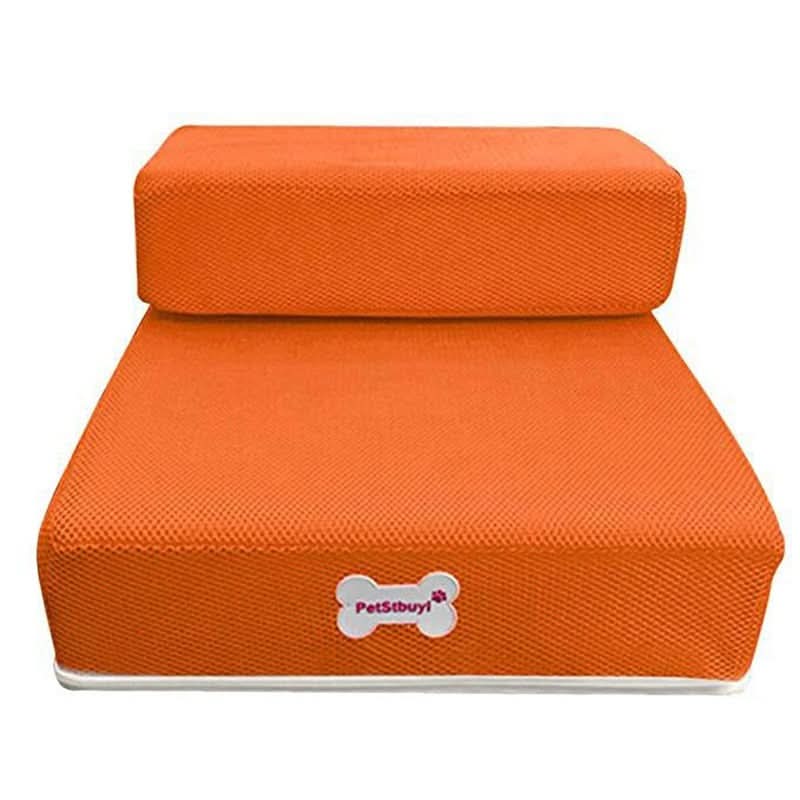 Dog steps for small to medium dogs, aiding access to furniture & preventing strenuous jumps.