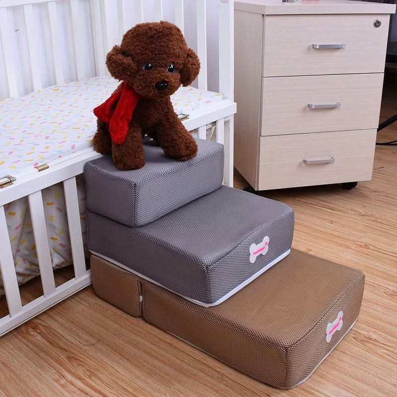 Dog & cat steps for joint support, perfect for small pets to safely reach furniture.