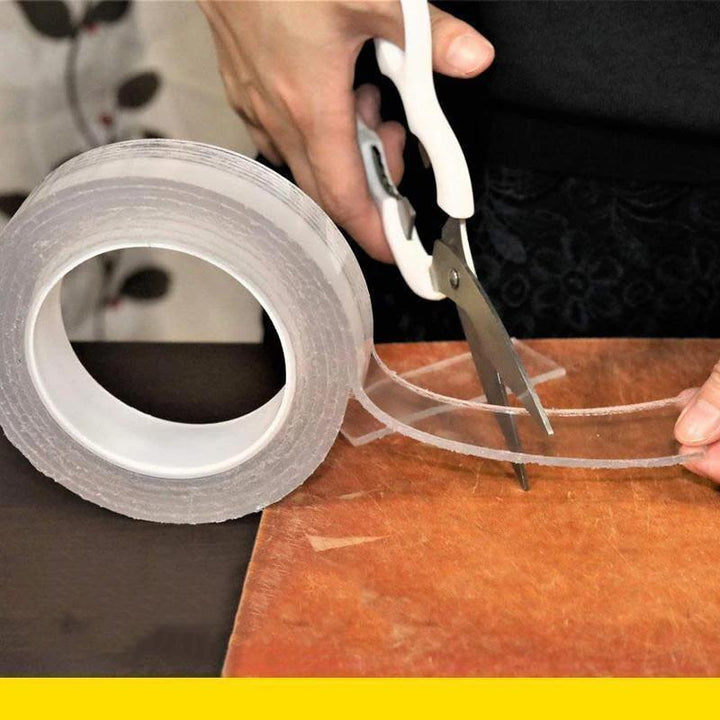 Nano adhesive tape, double-sided and reusable, perfect for household organization and DIY crafts