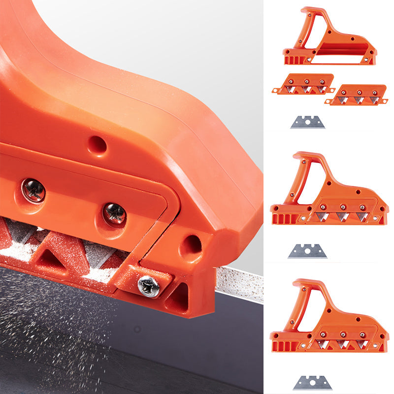 Drywall Chamfer Hand Planing Tool with integrated dust collection feature for cleaner workspaces
