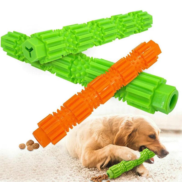 Interactive dog chew toy, designed for oral hygiene and enrichment, made from tough TPR material