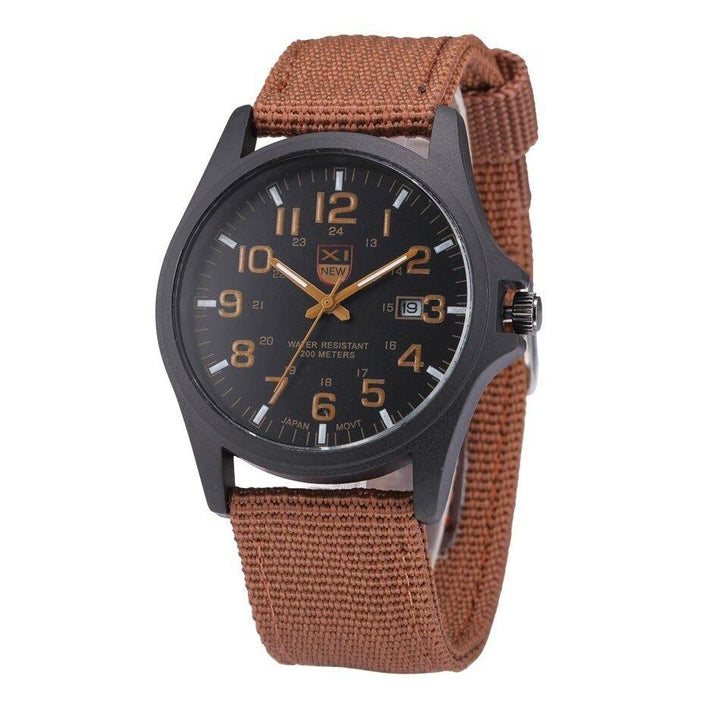 Luminous men's outdoor watch, waterproof & shock resistant. Offers clear time in low light for adventure.