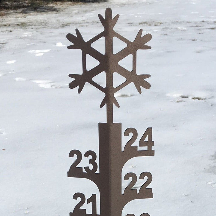 Decorative outdoor snow gauge, perfect for gardens and winter yard decor, a unique gift