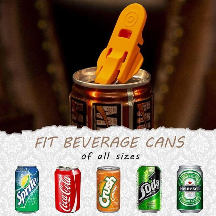 Close-up of the easy can opener tool head, showing design for quick can opening, kitchen utility