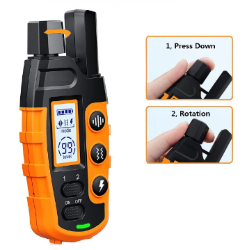 Essential dog training tool: remote control collar for obedience & behavior correction. Waterproof.