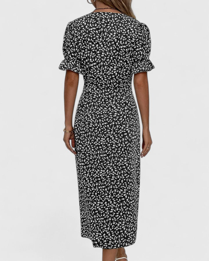 Comfortable Women's Flowy Maxi Dress, chic versatile style for summer daily wear.