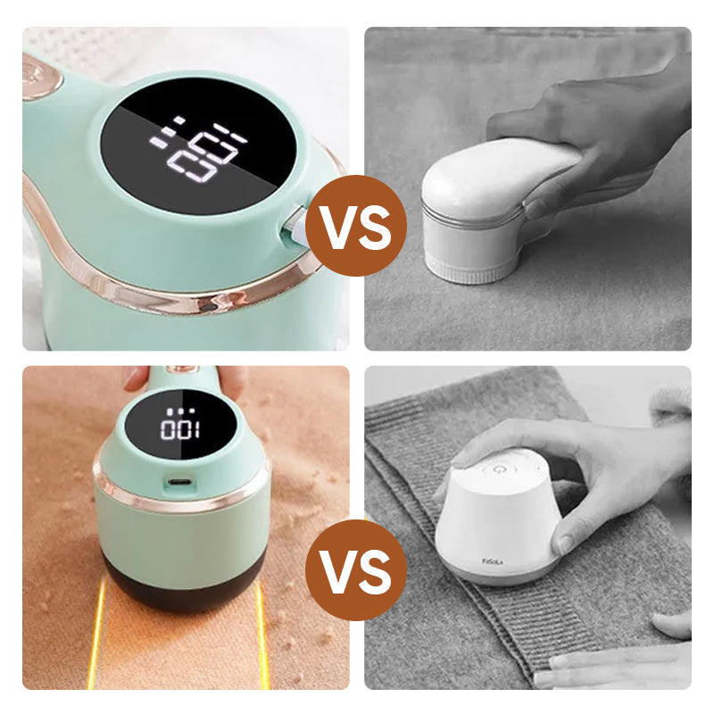 Rechargeable electric lint remover, safe for delicate fabrics, extending the life of clothes