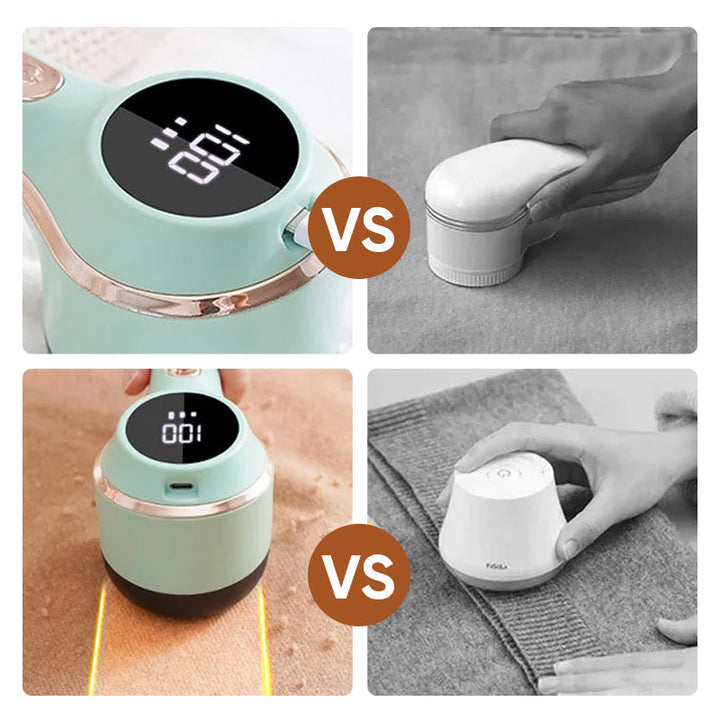 Rechargeable electric lint remover, safe for delicate fabrics, extending the life of clothes