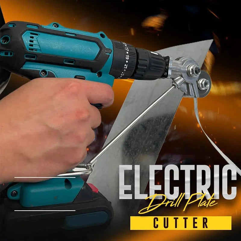 Electric power tool accessory: drill shears for efficient metal cutting, perfect for any workshop.