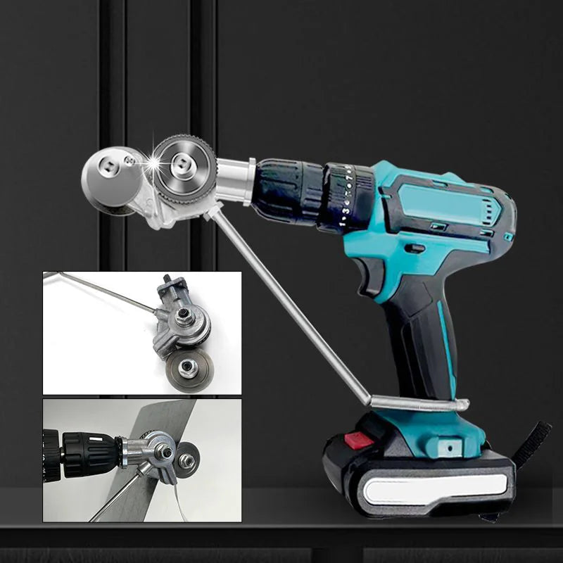 Portable metal cutting solution: electric drill attachment, turning your drill into a powerful shear.