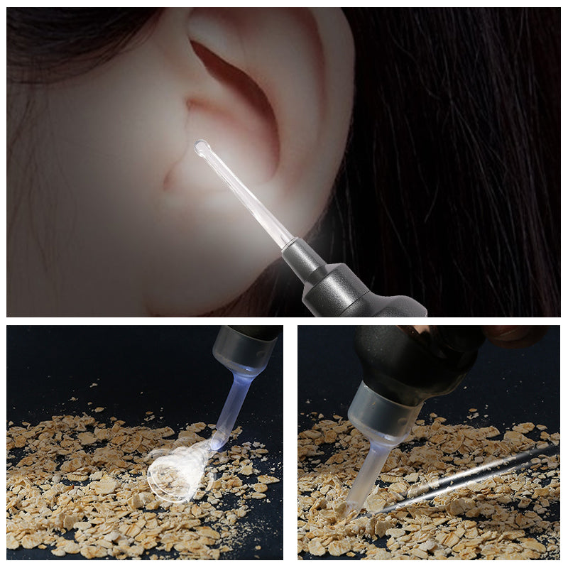 Comparison of manual vs. electric ear wax remover. Electric model offers efficient, safe personal care.