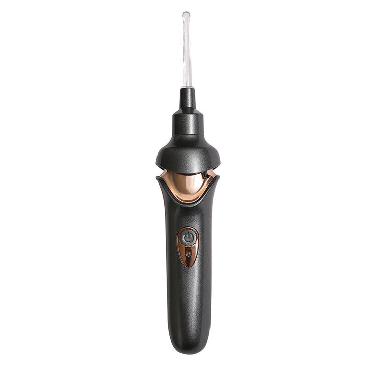 Diagram showing how the electric ear wax remover safely removes ear wax without discomfort.