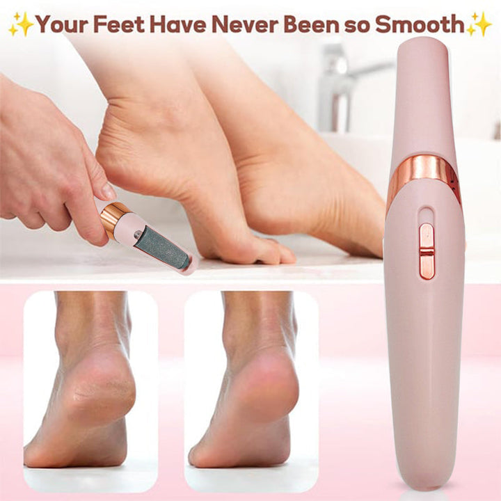 Portable electric foot care tool, rechargeable callus remover for smooth, healthy feet