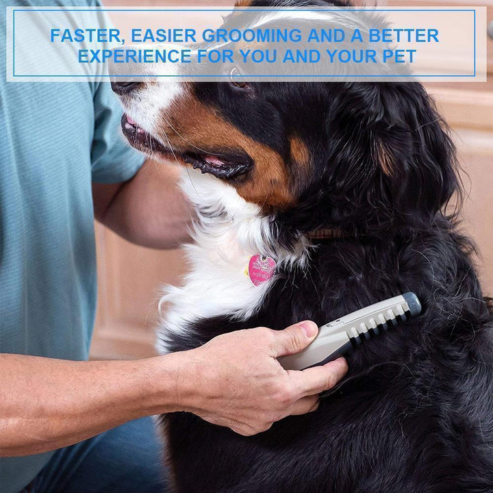Portable electric pet deshedding comb, providing efficient and gentle pet care for dogs & cats