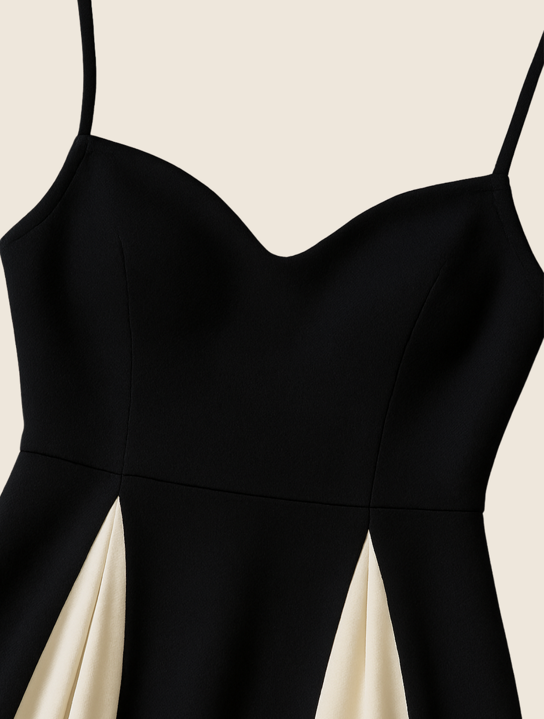 Stylish black evening gown for wedding guests, featuring an elegant and timeless design.