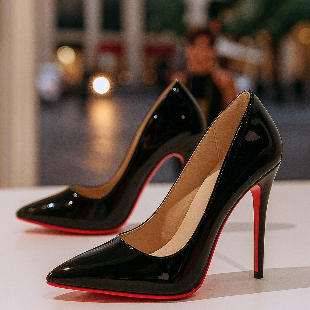 Elegant black women's orthopedic pointed toe stiletto heels, designed for comfort and style, perfect for work or parties.
