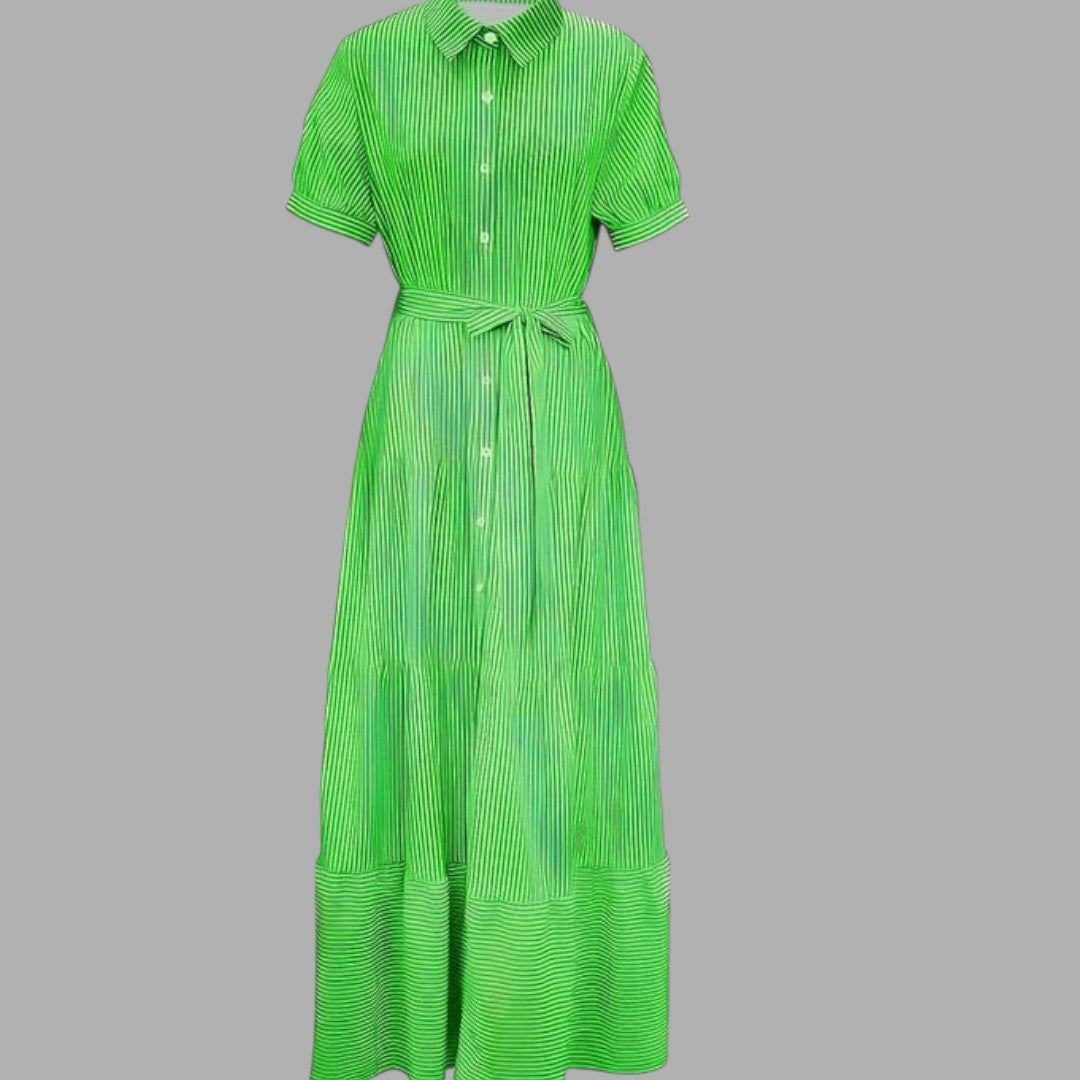 Long flowing women's maxi dress in an elegant design, suitable for formal wear, evening, or special occasions.