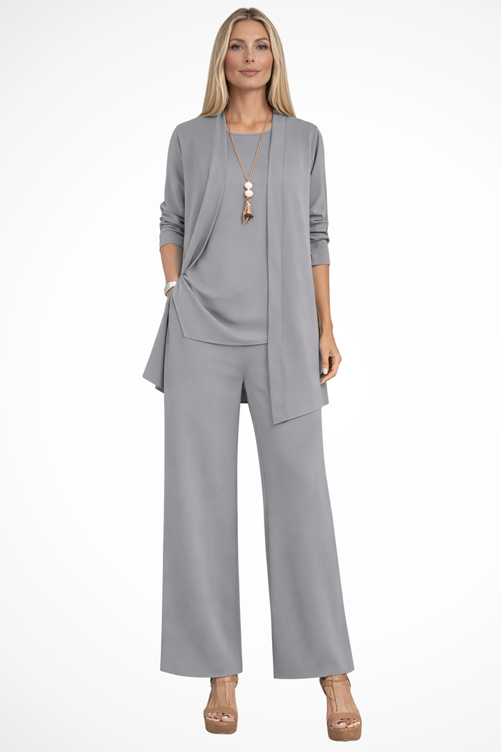 Sophisticated women's tailored suit ensemble, an elegant choice for any formal occasion.