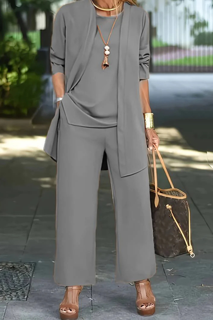 Women's party dressy formal suit, a stylish 3-piece outfit for special evening events.