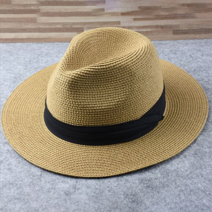 Elegant men's classic Panama hat. Perfect summer sun hat for stylish travel & beach days.