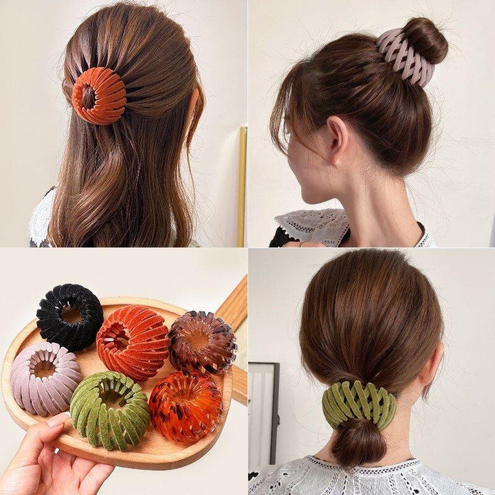 Elegant resin hairpin for women, instantly creates a neat bun, quick & easy hair styling accessory
