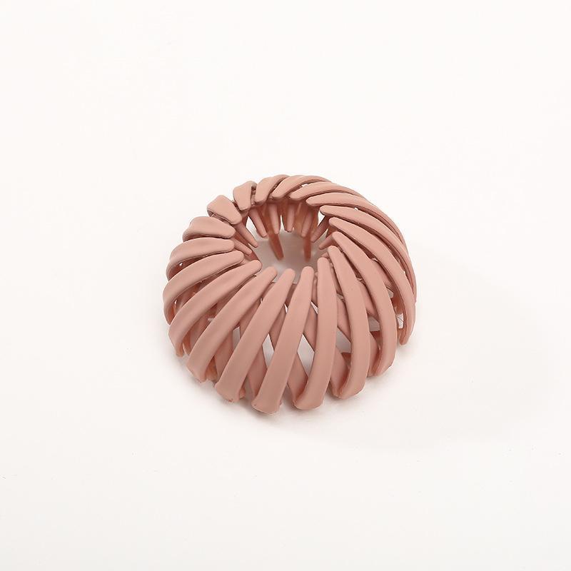 High-quality resin hairpin, designed to create an instant elegant bun for women's hair styles