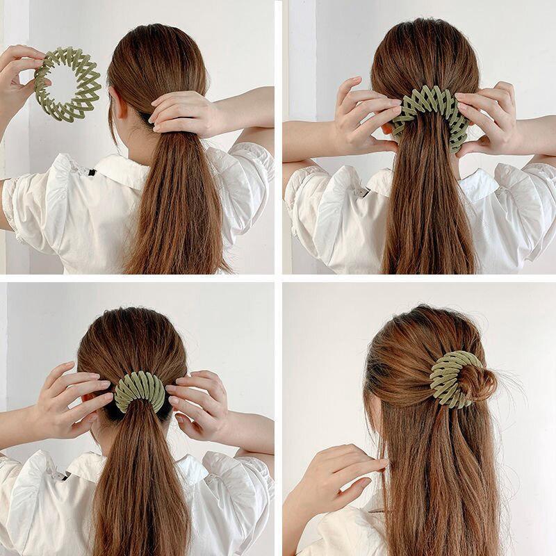 Hair accessory: instant elegant bun hairpin, ideal for women seeking a fast, polished look