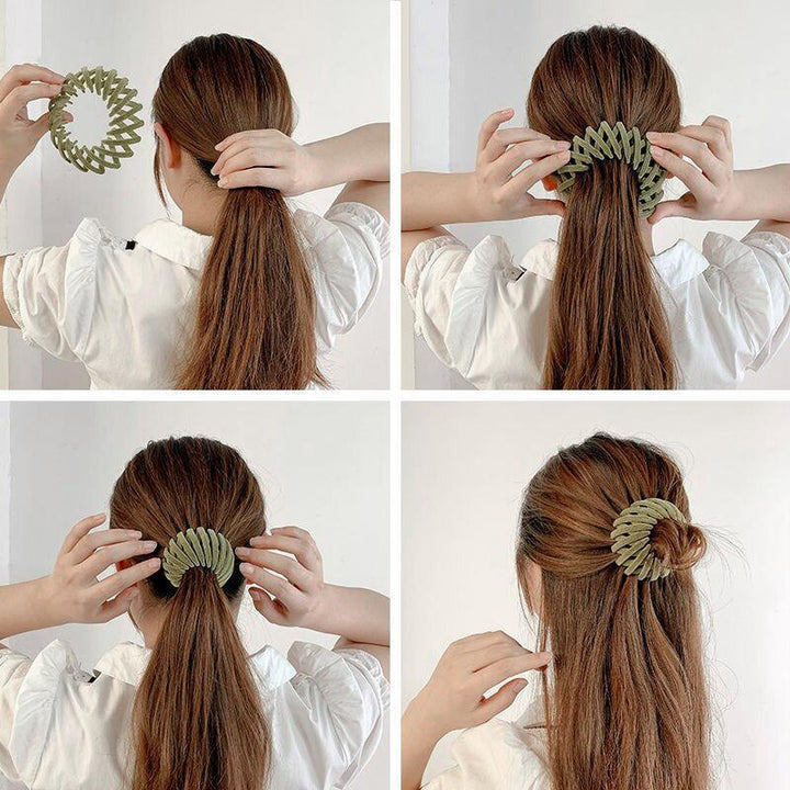 Hair accessory: instant elegant bun hairpin, ideal for women seeking a fast, polished look