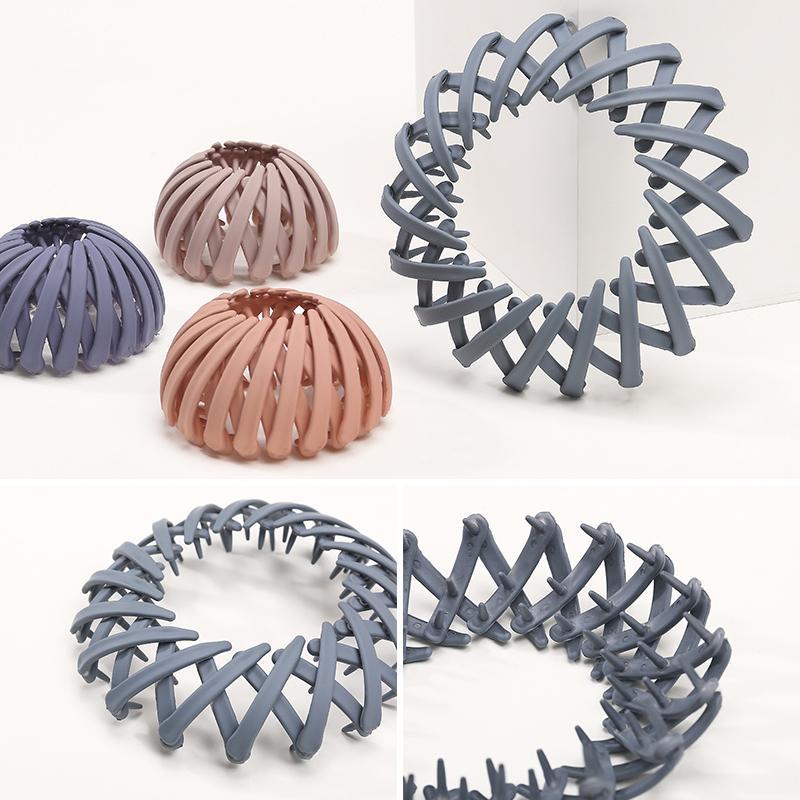 Resin hair holder for women, an elegant hairpin that simplifies bun styling, quick style solution