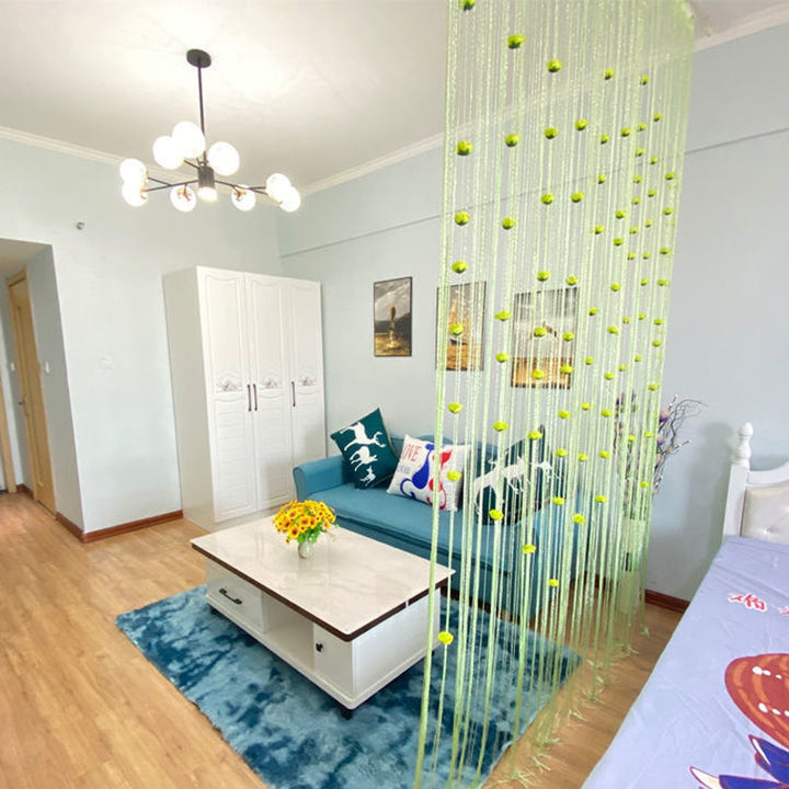 Elegant Rose Thread Tassel Door Curtain, a focal point in any modern or classic home decor