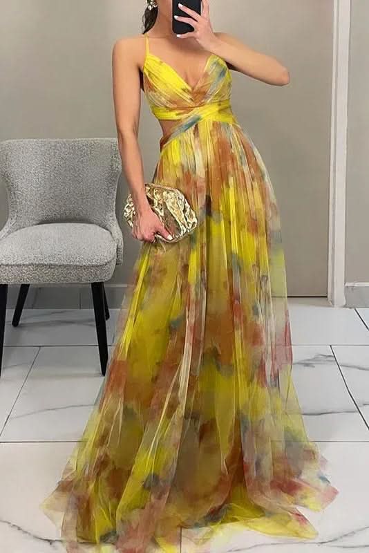 Women's effortless sleeveless maxi dress in a vibrant color, perfect for sunny days & travel.
