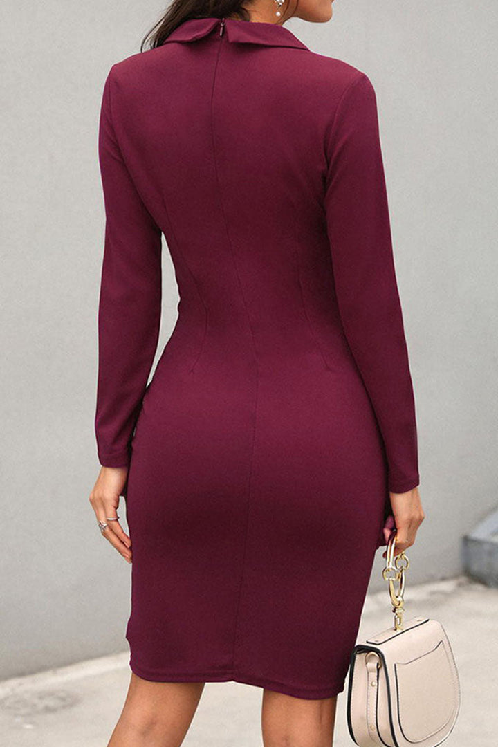 Fashionable women's tailored blazer dress, an asymmetric design for elegant summer wear.