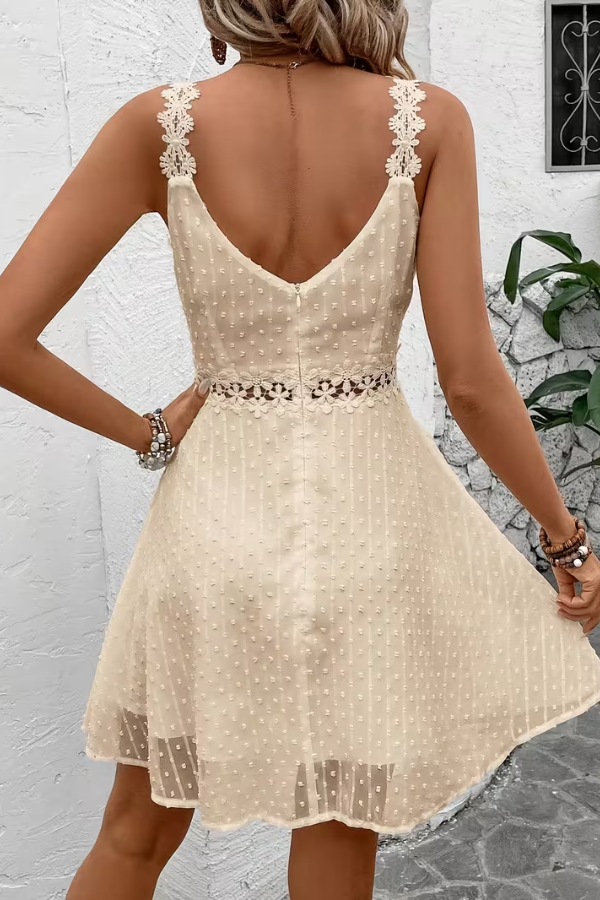 Chic women's strapless jacquard midi dress, an elegant choice for spring fashion and evening events.