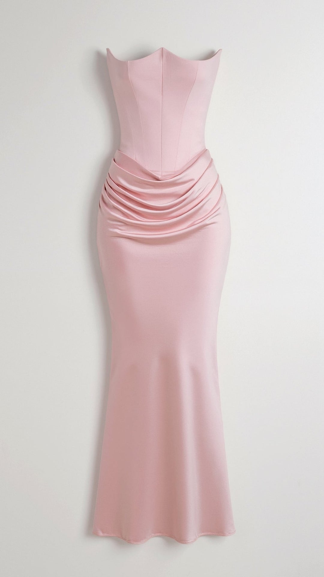Women's formal occasion wear: an elegant column maxi dress, perfect as a wedding guest gown.
