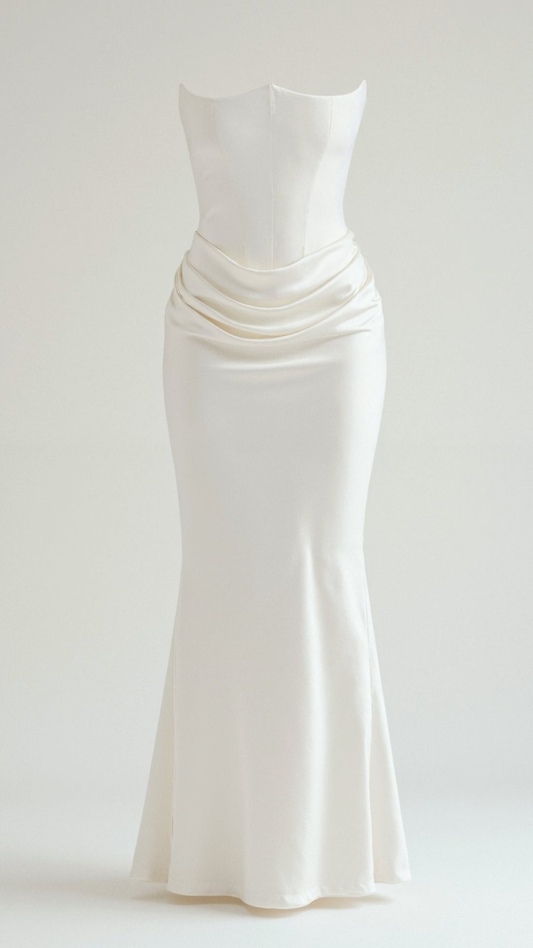 Luxurious women's column maxi dress, designed for comfort and style at a wedding or evening event.