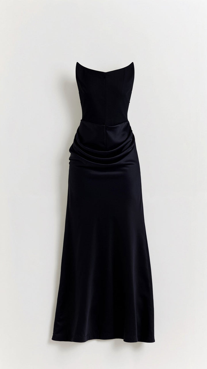Formal elegant column maxi dress, women's occasion wear, suitable for wedding guests.