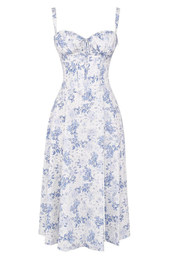 Women's floral midi dress, a versatile and elegant option for any spring occasion