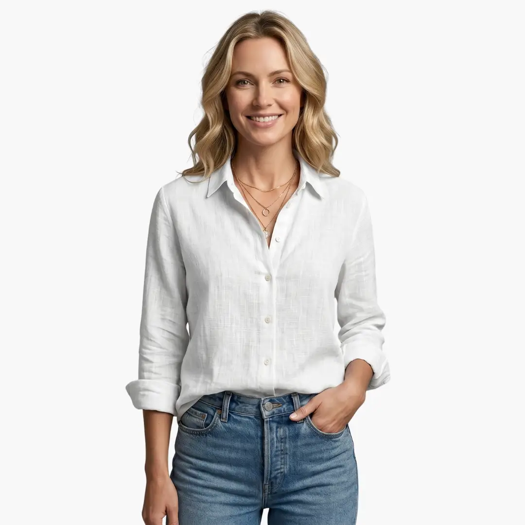 Stylish women's floral long sleeve top, perfect for autumn elegance & everyday comfort.