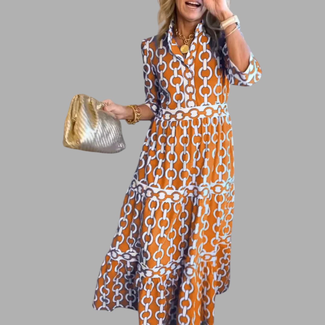 Stylish women's full-length maxi dress. Elegant flowing design makes it perfect for summer, evening, or casual comfort.
