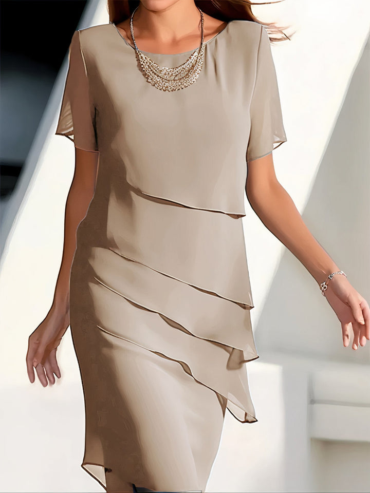 Beautiful women's elegant flowing tiered dress, a perfect summer dress or spring fashion statement for any occasion.