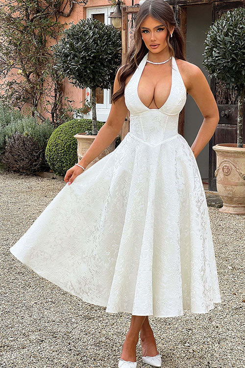 Black Halterneck Maxi Dress, elegant formal gown for homecoming & evening parties.