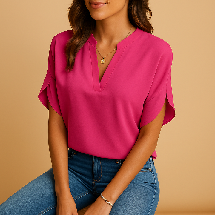 Elegant women's shirt, a versatile and comfortable top perfect for a casual chic look or office wear.