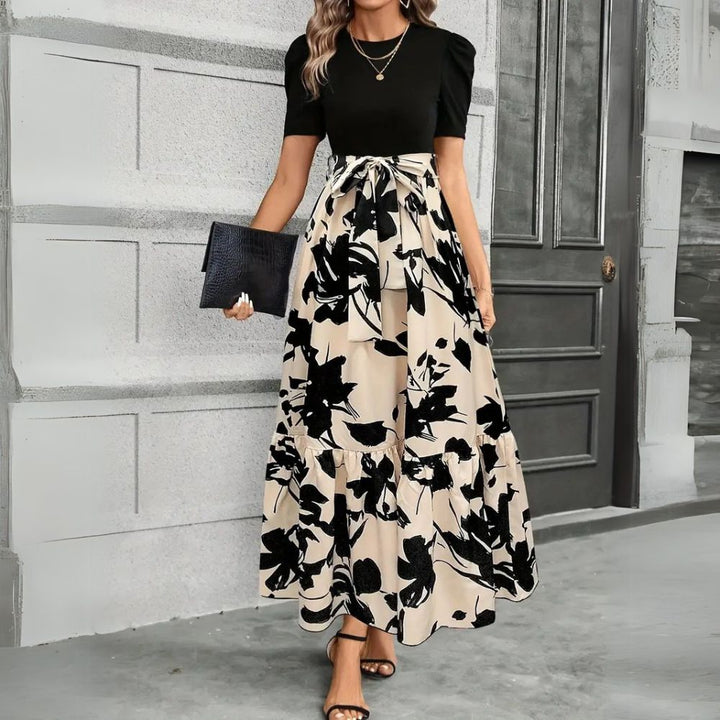 Elegant women's long maxi dress, chic and comfortable, perfect for versatile styling.