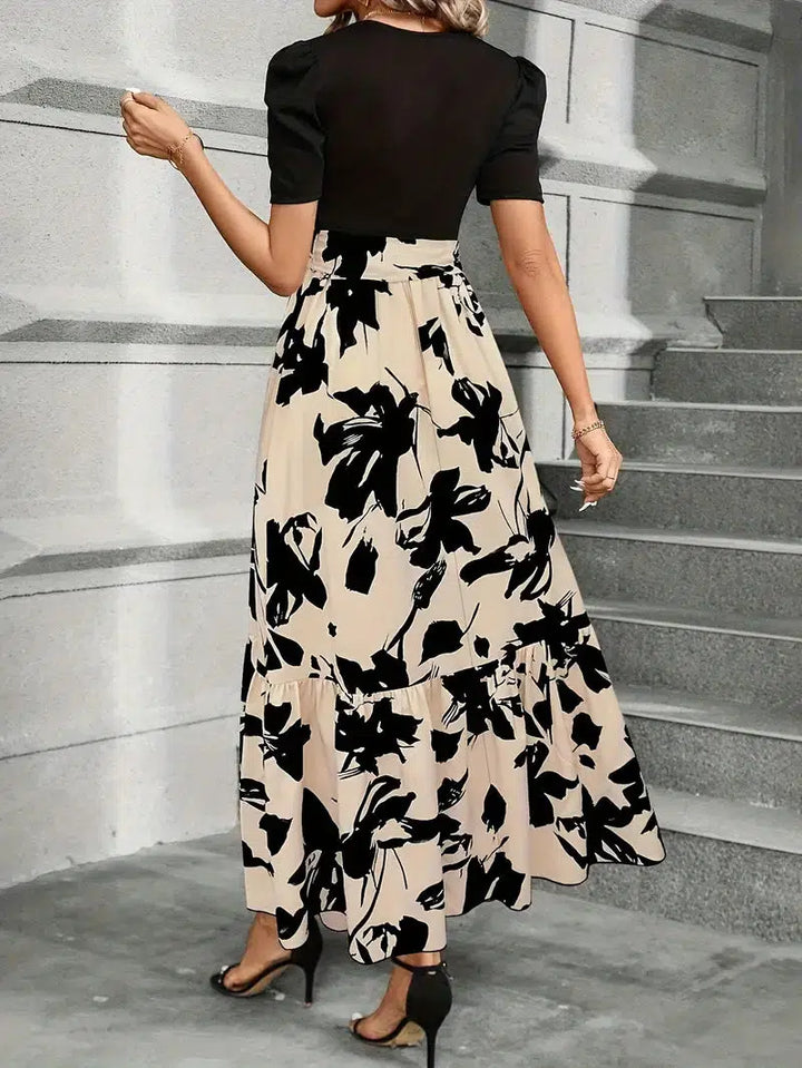 Flowy women's summer maxi dress, long and relaxed fit for all-day comfortable wear.