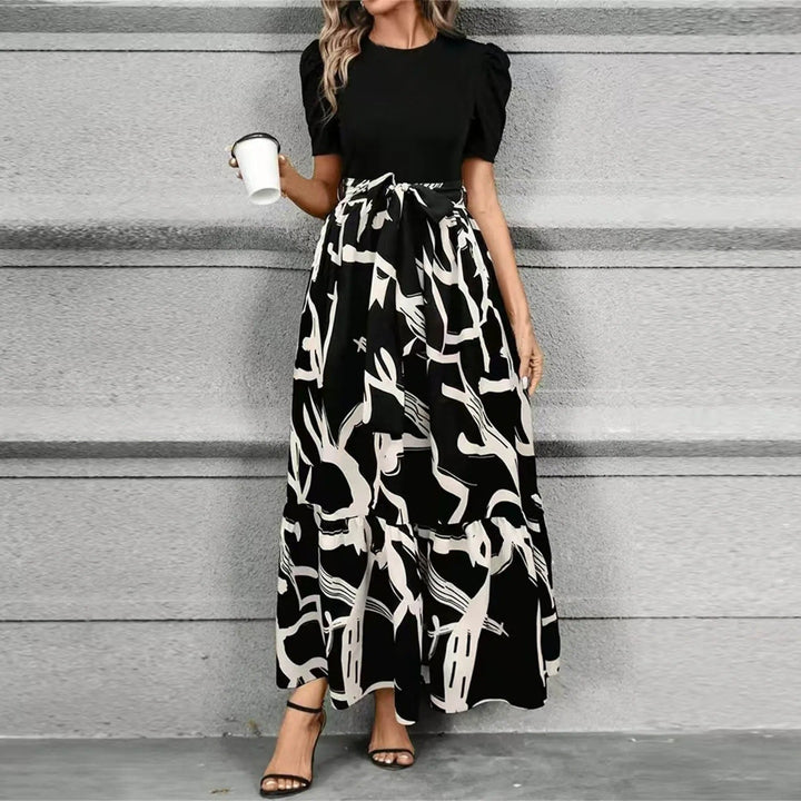Comfortable women's long maxi dress, effortlessly chic and flowy for relaxed elegance.