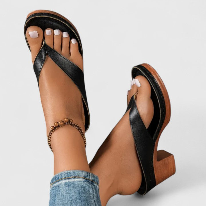 Elegant women's orthopedic comfort heels with arch support, perfect for stylish all-day wear & foot pain relief.