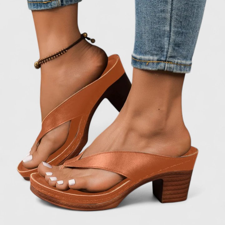 Chic women's dress heels, orthopedic with arch support for foot pain relief & elegant all-day comfort. Non-slip design.